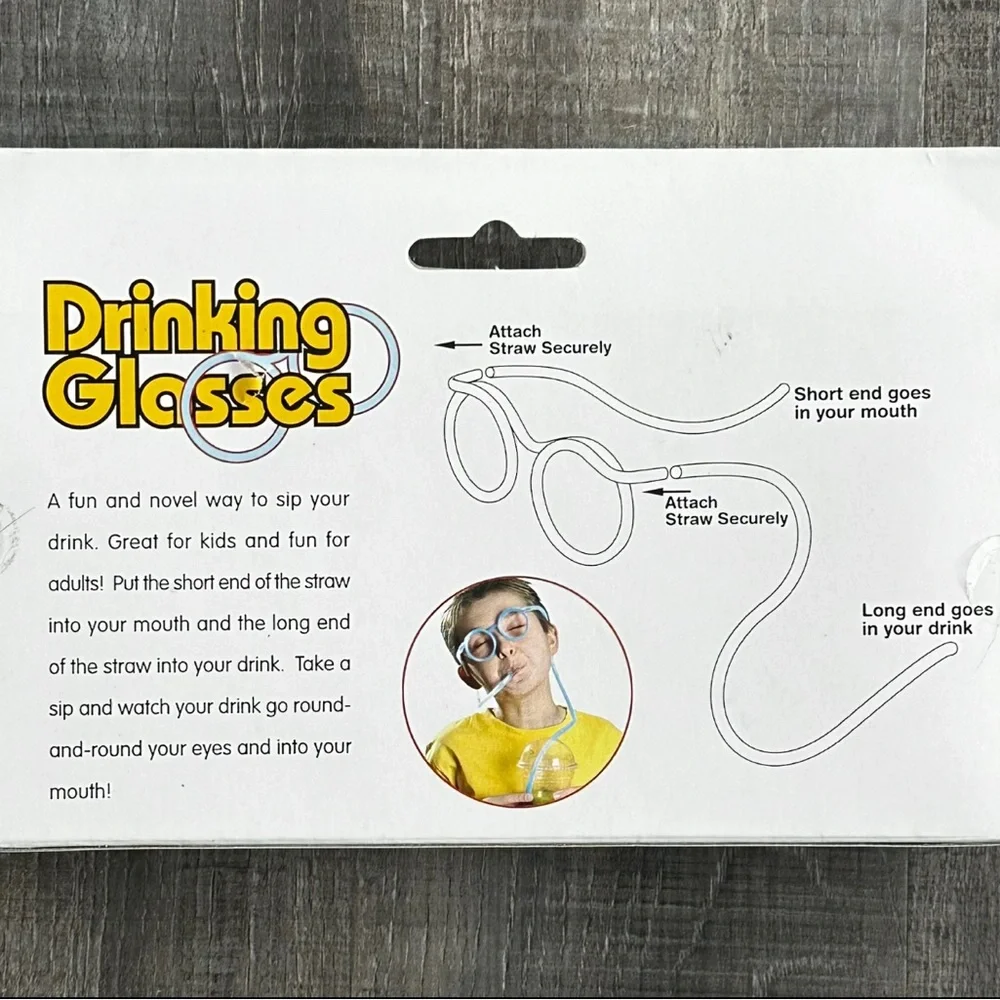 💞 New Goofy Drinking Straw Glasses